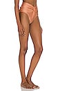 view 2 of 4 Ruched High Waist Bikini Bottom in Almond