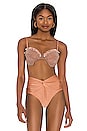 view 1 of 5 Seashell Beaded Bikini Top in Almond