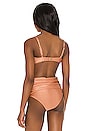 view 3 of 5 Seashell Beaded Bikini Top in Almond