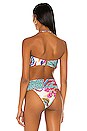 view 4 of 5 Flora Bandeau Bikini Top in White