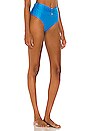 view 2 of 4 V Shaped Bikini Bottom in Antibes Blue
