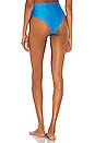 view 3 of 4 V Shaped Bikini Bottom in Antibes Blue