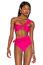 view 1 of 4 One Shoulder Bikini Top in Pink