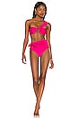 view 4 of 4 One Shoulder Bikini Top in Pink