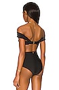 view 3 of 4 Off The Shoulder Bikini Top in Black