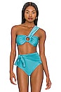 view 1 of 4 One Shoulder Bikini Top in Curacao