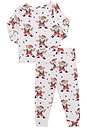 view 2 of 2 Kids Bamboo Pj Set in Western Santas