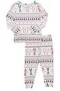 view 1 of 2 Kids Bamboo Pj Set in Ski Fair Isle