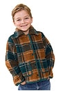 view 5 of 4 Boys Jace Jacket in Pumpkin Patch Plaid