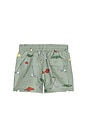 view 2 of 2 Boys Swim Trunk in Green Golf Tournament