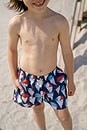 view 3 of 3 Boys Swim Trunk in Navy Snow Cones