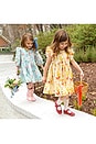 view 4 of 4 Girls Brooke Dress in Botanical Bunnies