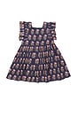 view 1 of 5 Girls Elsie Dress in Navy Flower Drop