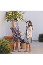view 5 of 5 Girls Elsie Dress in Navy Flower Drop