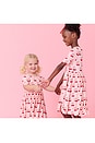 view 6 of 6 Girls Bamboo Steph Dress in Cherry Hearts