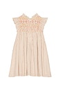 view 2 of 2 Girls Stevie Dress in Tawny Brown Stripe