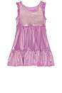 view 1 of 4 Girls Lame Kelsey Dress in Purple