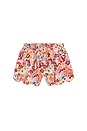 view 1 of 2 Girls Scallop Short in Burgundy Sketched Floral