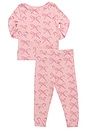 view 2 of 2 Kids Bamboo Pj Set in Candy Cane Bows