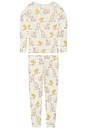 view 1 of 2 Kids Bamboo Pj Set in Easter Friends
