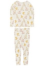 view 2 of 2 Kids Bamboo Pj Set in Easter Friends