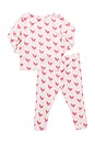 view 2 of 2 Bamboo PJ Set in Pink Chickens