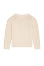 view 2 of 5 Girls Tari Tassel Sweater in Cream Flower Embroidery