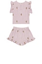 view 2 of 4 Girls Roey 2 Piece Set in Lavender Soft Serve