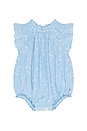 view 1 of 2 Baby Girls Harper Bubble in Blue Prairie Block Print