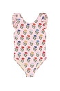 view 1 of 2 Girls Liv Swimsuit in Multi Flower Drop