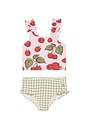 view 1 of 2 Girls Via Tankini in Pink Raspberries