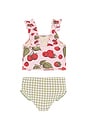view 2 of 2 Girls Via Tankini in Pink Raspberries