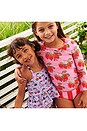 view 4 of 4 Girls Rash Guard Set in Pink Wild Strawberries
