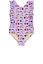 view 1 of 4 Girls Katniss Suit in Lavender Cherry