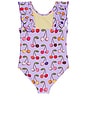 view 2 of 4 Girls Katniss Suit in Lavender Cherry