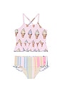 view 1 of 2 Girls Joy Tankini in Pink Soft Serve