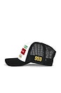 view 5 of 4 SOMBRERO PORSCHE TRUCKER HAT in Black Multi
