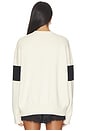 view 5 of 6 x Revolve Calvin Knit Crewneck in Ivory & Black