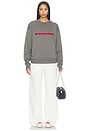 view 5 of 4 SUDADERA SABINE SWEATSHIRT in Grey & Red