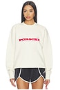 view 1 of 4 SUDADERA SABINE SWEATSHIRT in Ivory & Red
