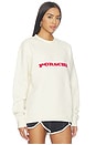 view 2 of 4 SUDADERA SABINE SWEATSHIRT in Ivory & Red