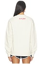 view 4 of 4 SUDADERA SABINE SWEATSHIRT in Ivory & Red