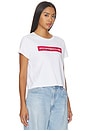 view 2 of 4 T-SHIRT PORSCHE BABY TEE in White & Red