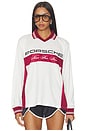 view 1 of 4 x Revolve 959 Unisex Long Sleeve Jersey in White & Red