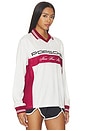 view 2 of 4 x Revolve 959 Unisex Long Sleeve Jersey in White & Red
