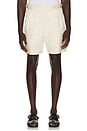 view 1 of 4 Blake Double Pleated Shorts in Ecru