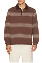 view 1 of 4 Editor Rugby Sweatshirt in Espresso