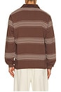view 2 of 4 Editor Rugby Sweatshirt in Espresso