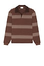 view 5 of 4 Editor Rugby Sweatshirt in Espresso