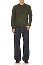 view 4 of 5 Rhodes Boxy Knitted Crew in Forest